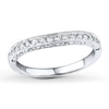 Thumbnail Image 0 of Previously Owned Diamond Wedding Band 1/8 ct tw Round-cut 14K White Gold - Size 9.5