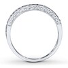 Thumbnail Image 1 of Previously Owned Diamond Wedding Band 1/8 ct tw Round-cut 14K White Gold - Size 9.5