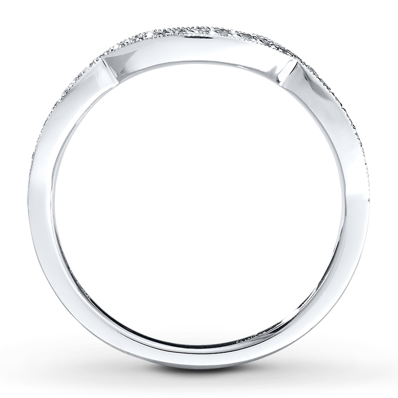 Main Image 2 of Previously Owned Neil Lane Diamond Wedding Ring 1/8 ct tw Round-cut 14K White Gold - Size 9.75