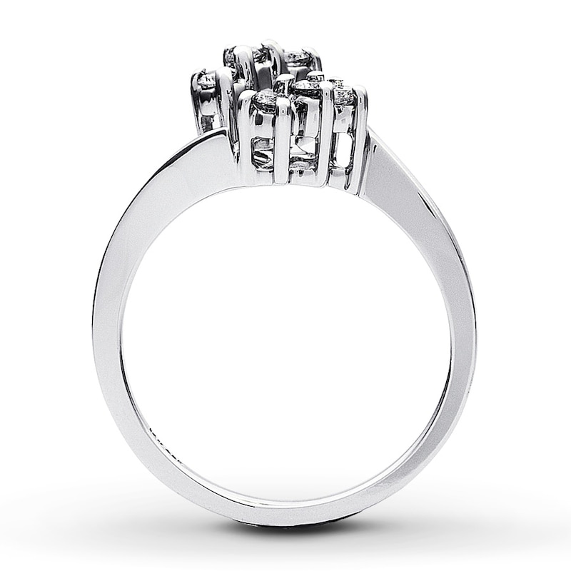 Main Image 2 of Previously Owned Diamond Wedding Band 1/4 ct tw Round-cut 14K White Gold Size 4.25