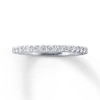 Thumbnail Image 1 of Previously Owned Wedding Band 1/4 ct tw Round-cut Diamonds 14K White Gold - Size 2.75
