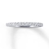 Thumbnail Image 0 of Previously Owned Wedding Band 1/4 ct tw Round-cut Diamonds 14K White Gold - Size 2.75