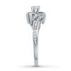 Thumbnail Image 3 of Previously Owned Diamond Engagement Ring 3/8 ct tw Round-cut 14K White Gold - Size 11