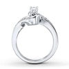 Previously Owned Diamond Engagement Ring 3/8 ct tw Round-cut 14K White Gold