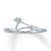 Thumbnail Image 1 of Previously Owned Diamond Wedding Band 1/10 ct tw Round-cut 14K White Gold - Size 11