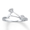 Thumbnail Image 1 of Previously Owned Diamond Enhancer Ring 1/5 ct tw Round-cut 14K White Gold - Size 10.75