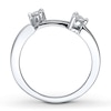 Thumbnail Image 2 of Previously Owned Diamond Enhancer Ring 1/5 ct tw Round-cut 14K White Gold - Size 10.75