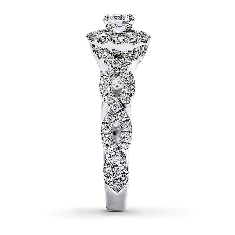 Previously Owned Neil Lane Engagement Ring 1 ct tw Round-cut Diamonds 14K White Gold - Size 9.5