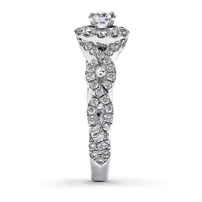 Main Image 3 of Previously Owned Neil Lane Engagement Ring 1 ct tw Round-cut Diamonds 14K White Gold - Size 5.5