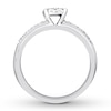 Thumbnail Image 2 of Previously Owned Diamond Engagement Ring 1/4 ct tw Round-cut 10K White Gold Size 10