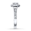 Thumbnail Image 3 of Previously Owned Diamond Engagement Ring 1 ct tw Round-cut 14K White Gold Size 9.5