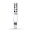 Thumbnail Image 2 of Previously Owned Diamond Wedding Band 3/8 ct tw Round-cut 14K White Gold - Size 10.25