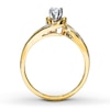 Thumbnail Image 2 of Previously Owned Diamond Engagement Ring 1/4 ct tw Round-cut 14K Yellow Gold Size 10.5
