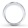 Thumbnail Image 1 of Previously Owned Diamond Wedding Band 1/2 ct tw Round-cut 14K White Gold - Size 9.5