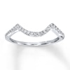 Thumbnail Image 1 of Previously Owned Diamond Wedding Band 1/8 ct tw Round-cut 14K White Gold Size 10
