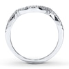 Thumbnail Image 2 of Previously Owned Diamond Wedding Band 1/8 ct tw Round-cut 14K White Gold Size 10
