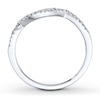 Thumbnail Image 2 of Previously Owned Diamond Wedding Band 1/10 ct tw Round-cut 10K White Gold - Size 4