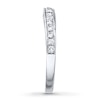 Thumbnail Image 2 of Previously Owned Diamond Wedding Band 1/4 ct tw Round-cut 14K White Gold - Size 3.5