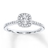 Thumbnail Image 0 of Previously Owned Diamond Engagement Ring 3/8 ct tw Round-cut 10K White Gold - Size 3.75