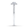 Thumbnail Image 3 of Previously Owned Diamond Engagement Ring 3/8 ct tw Round-cut 10K White Gold - Size 3.75