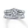 Thumbnail Image 3 of Previously Owned Enhancer 1/4 ct tw Round-cut Diamonds 14K White Gold - Size 4.25
