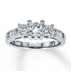 Thumbnail Image 0 of Previously Owned 3-Stone Engagement Ring 1-1/2 ct tw Princess-cut Diamonds 14K White Gold - Size 10.25