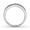 Thumbnail Image 2 of Previously Owned Wedding Band 1/6 ct tw Round-cut Diamonds 14K White Gold - Size 3.75