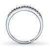 Thumbnail Image 1 of Previously Owned Wedding Band 1/6 ct tw Round-cut Diamonds 14K White Gold - Size 3.75