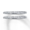 Previously Owned Wedding Bands 1/4 ct tw Round-cut Diamonds 14K White Gold
