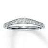 Thumbnail Image 0 of Previously Owned Diamond Wedding Band 1/6 ct tw Round-cut 14K White Gold - Size 4.25