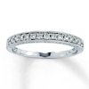 Thumbnail Image 0 of Previously Owned Wedding Band 1/4 ct tw Round-cut Diamonds 14K White Gold - Size 9.5