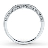 Thumbnail Image 1 of Previously Owned Wedding Band 1/4 ct tw Round-cut Diamonds 14K White Gold - Size 9.5
