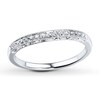 Thumbnail Image 1 of Previously Owned Wedding Band 1/8 ct tw Round-cut Diamonds 14K White Gold - Size 4.25