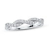 Thumbnail Image 1 of Previously Owned Anniversary Ring 1/6 ct tw Round-cut Diamonds 10K White Gold Size 10.5