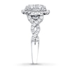 Thumbnail Image 3 of Previously Owned Engagement Ring 1 ct tw Round-cut Diamonds 14K White Gold - Size 5.5
