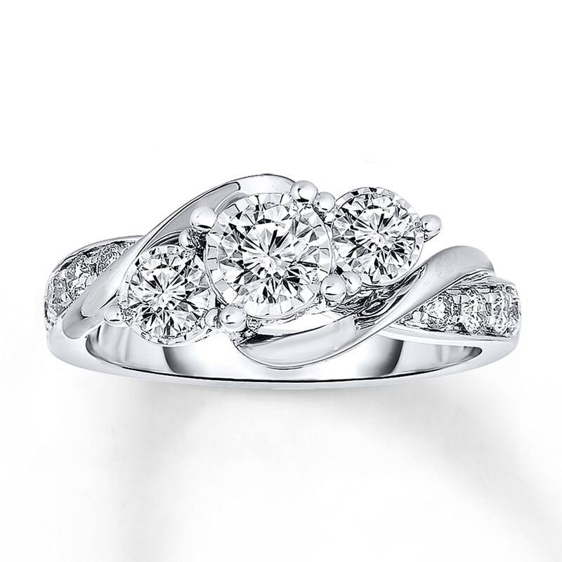 Previously Owned Diamond Ring 1 ct tw 14K White Gold - Size 4.25