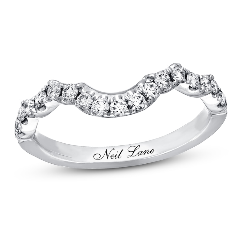 Previously Owned Neil Lane Wedding Band 3/8 ct tw Round-cut Diamonds 14K White Gold - Size 10.5