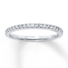 Thumbnail Image 0 of Previously Owned Diamond Wedding Band 1/5 ct tw Round-cut 14K White Gold - Size 4