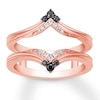 Thumbnail Image 1 of Previously Owned Black/White Diamond Enhancer Ring 1/5 ct tw Round-cut 14K Rose Gold - Size 11