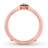 Thumbnail Image 2 of Previously Owned Black/White Diamond Enhancer Ring 1/5 ct tw Round-cut 14K Rose Gold - Size 11