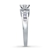 Thumbnail Image 3 of Previously Owned Diamond Engagement Ring 3/4 ct tw Marquise & Round-cut 14K White Gold - Size 3