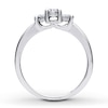 Thumbnail Image 2 of Previously Owned Three-Stone Engagement Ring 1/2 ct tw Round-cut Diamonds 14K White Gold - Size 10.25