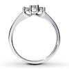 Thumbnail Image 1 of Previously Owned 3-Stone Diamond Engagement Ring 1/4 ct tw Round-cut 14K White Gold - Size 4