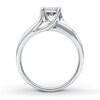 Thumbnail Image 1 of Previously Owned Diamond Engagement Ring 1 ct tw Princess & Round-cut 14K White Gold - Size 10.25