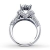 Thumbnail Image 2 of Previously Owned Diamond Engagement Ring 1-3/8 ct tw Round-cut 14K White Gold - Size 12.25