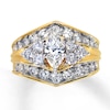 Thumbnail Image 0 of Previously Owned Diamond Engagement Ring 2 ct tw Marquise & Round-cut 14K Yellow Gold - Size 9.75