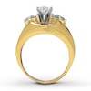 Thumbnail Image 1 of Previously Owned Diamond Engagement Ring 2 ct tw Marquise & Round-cut 14K Yellow Gold - Size 9.75