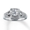 Thumbnail Image 1 of Previously Owned Diamond Engagement Ring 5/8 ct tw Round-cut 14K White Gold Size 4