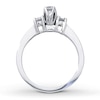 Thumbnail Image 2 of Previously Owned Three-Stone Diamond Engagement Ring 1/2 ct tw Round-Cut 14K White Gold - Size 4