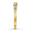 Thumbnail Image 2 of Previously Owned Three-Stone Diamond Engagement Ring 1/2 ct tw Round-cut 14K Yellow Gold - Size 9.75